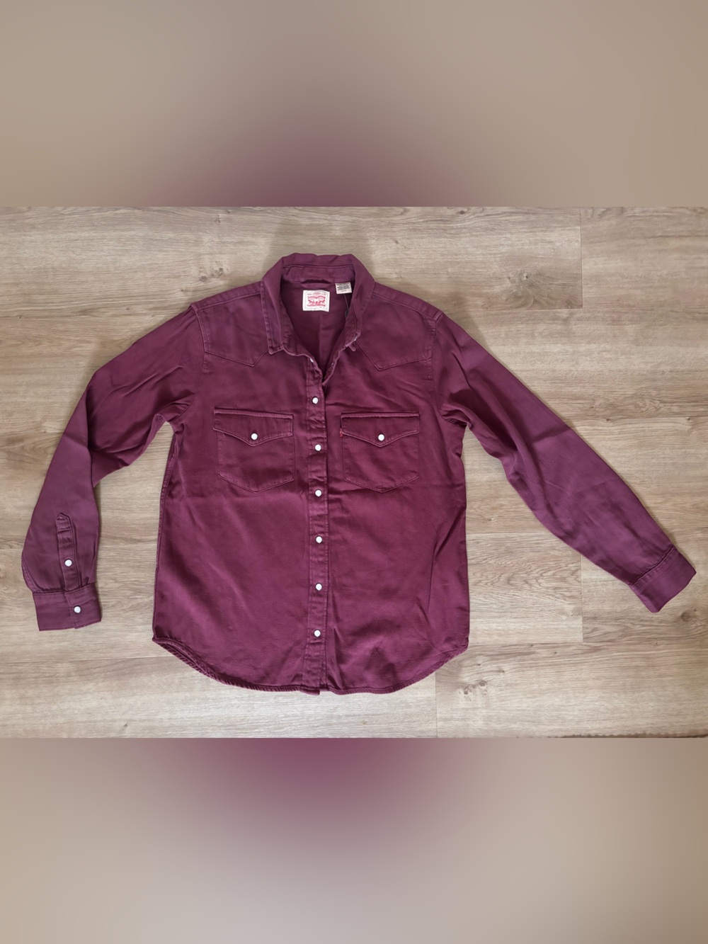 Levi’s Button-Up Shirt Women’s Deep Purple Cotton